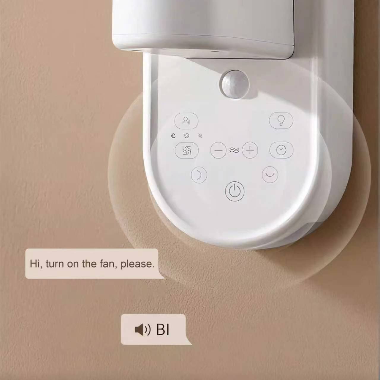 Wall-Mounted Inverter Air Circulator Fan, Oscillating Quiet Wall Fan for Home