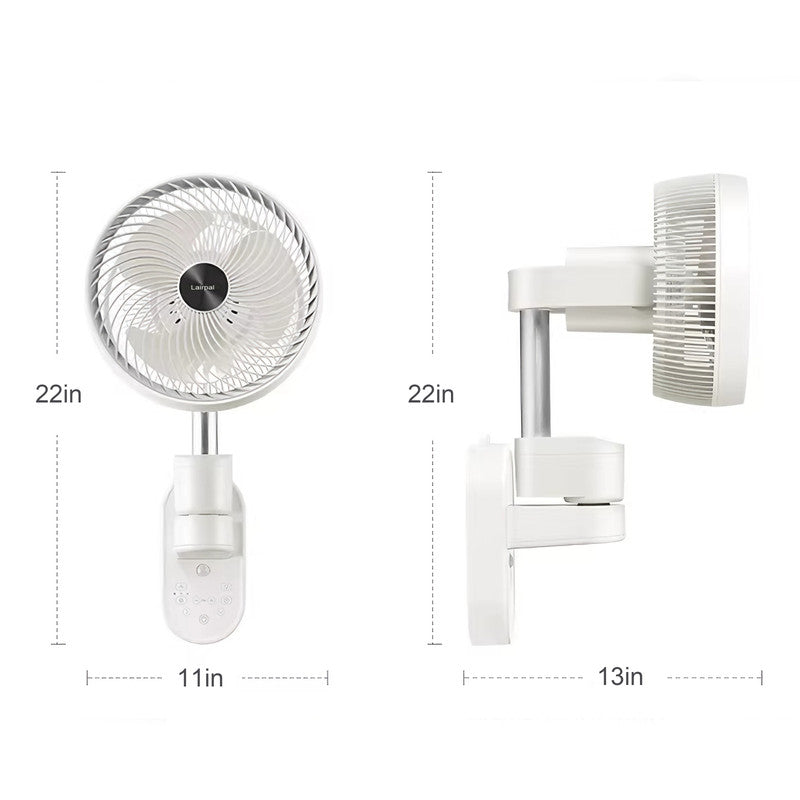 Wall-Mounted Inverter Air Circulator Fan, Oscillating Quiet Wall Fan for Home