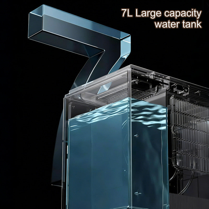 Large Capacity Cool Evaporative Humidifier, Quiet Mist-Free Humidifier for Home