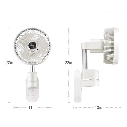 Wall-Mounted Inverter Air Circulator Fan, Oscillating Quiet Wall Fan for Home