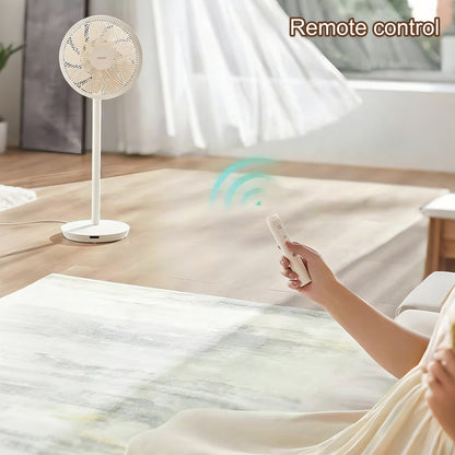 Smart Standing Air Circulator Fan, Quiet Floor Fan for Living Room and Home