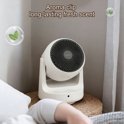Compact Desktop Air Circulator Fan, Small Quiet Table Fan for Home Office