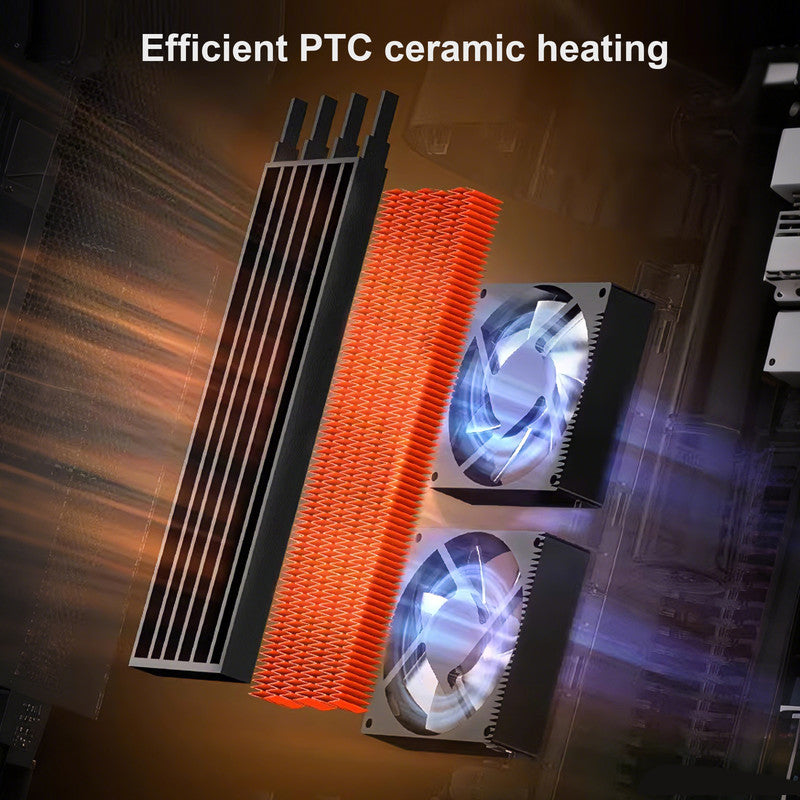 Energy Efficient Fast Heating Space Heater, Portable Bathroom Electric Heater