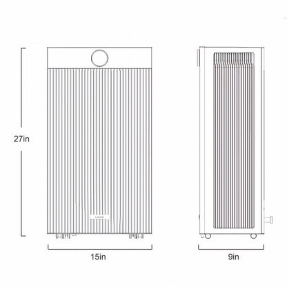 Graphene Space Heater with Humidification, Fast Heating Whole Room Electric Heater