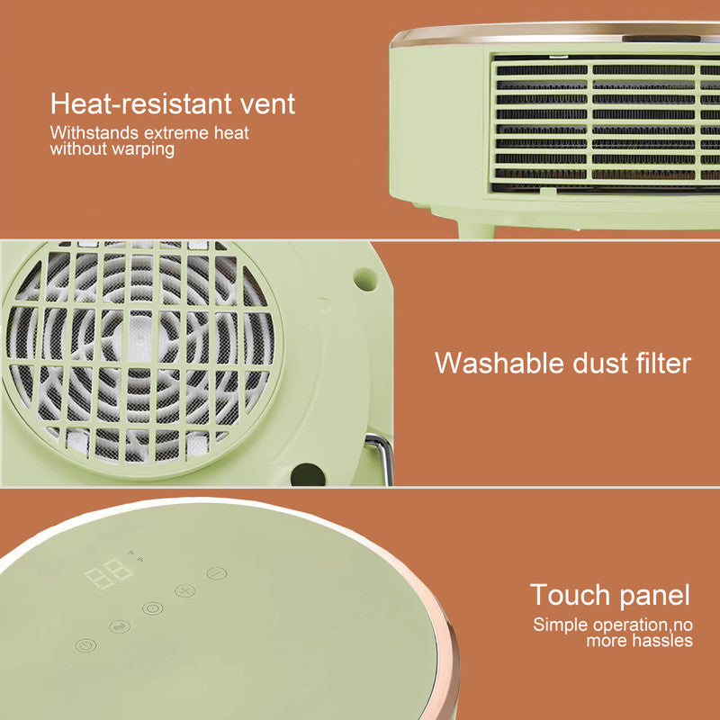 Wall-Mounted Bathroom Fan Heater, Portable Space Heater for Bedroom and Bathroom