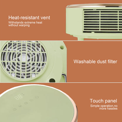 Wall-Mounted Bathroom Fan Heater, Portable Space Heater for Bedroom and Bathroom